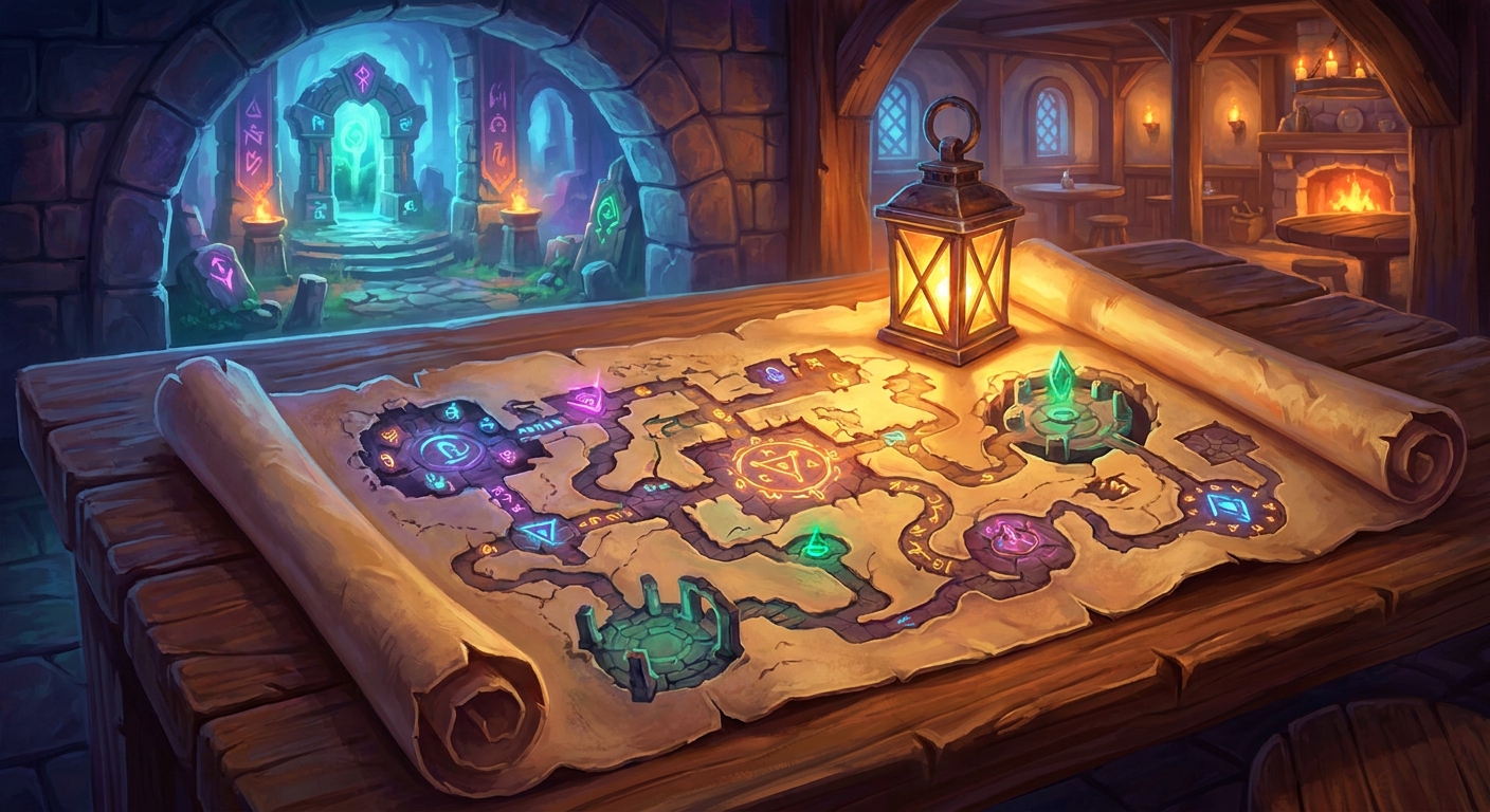 dark and darker map